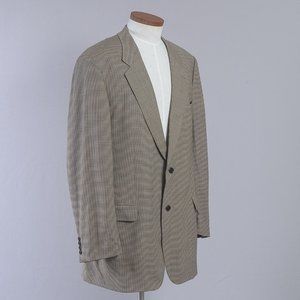HUGO Boss Men's Coat Blazer 100% Virgin Wool Beige Size 48R